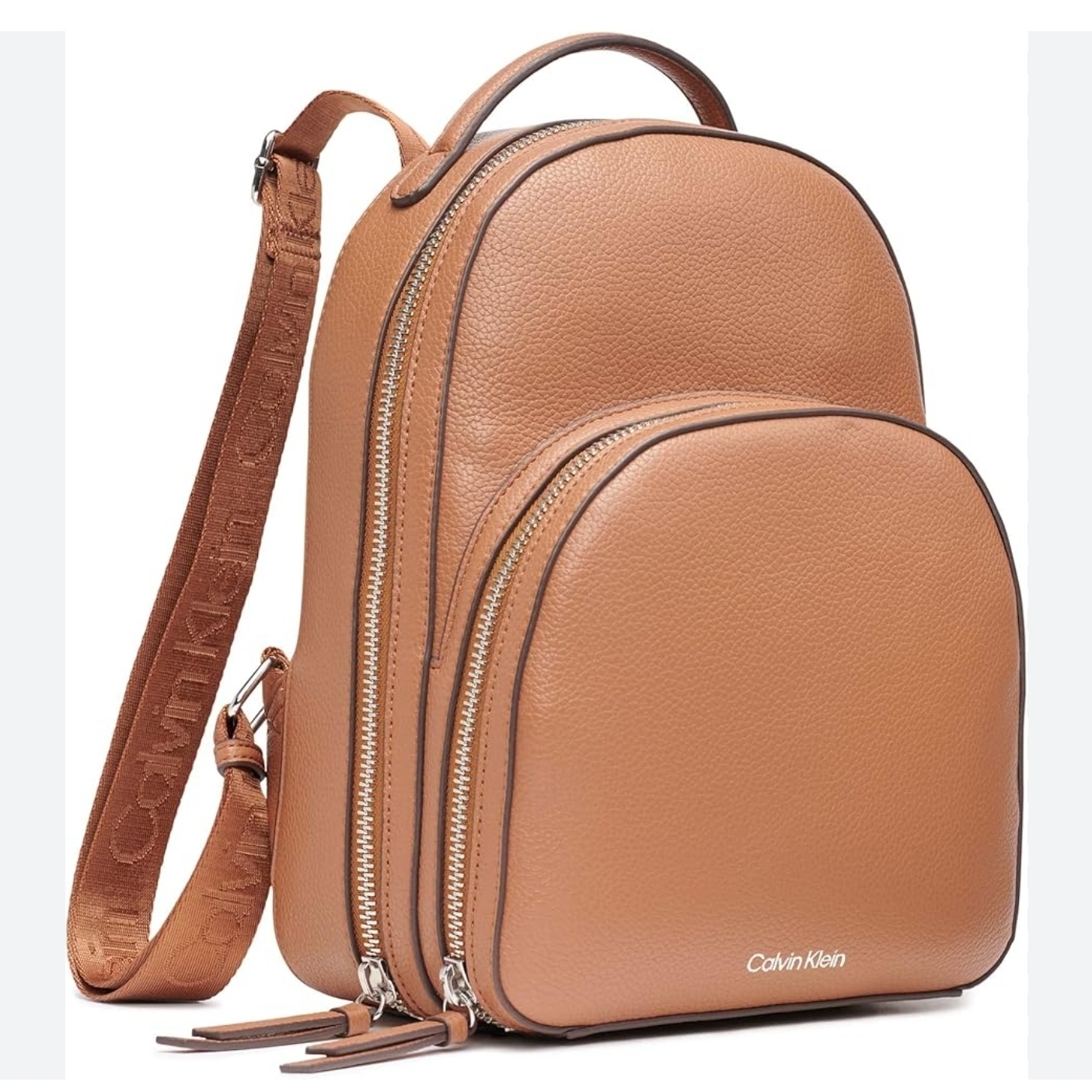 Calvin Klein Estelle Novelty Backpack In Caramel